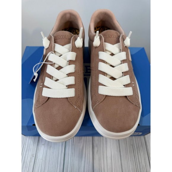 Hey Dude Shoes - Hey Dude Karina Duo Classic Blush Pink Women's Sneakers Lace‎ Up Size 8 NEW